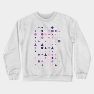 Colourful Geometric Animated Pattern Crewneck Sweatshirt